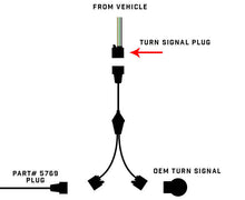 Load image into Gallery viewer, Oracle Wrangler JK Switchback Turn Signal Y Splitter Adapter (Single) SEE WARRANTY