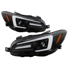 Load image into Gallery viewer, Spyder Subaru Impreza WRX 15-20 Halogen Model Projector Headlights - Black PRO-YD-SWRX15SI-SBSEQ-BK