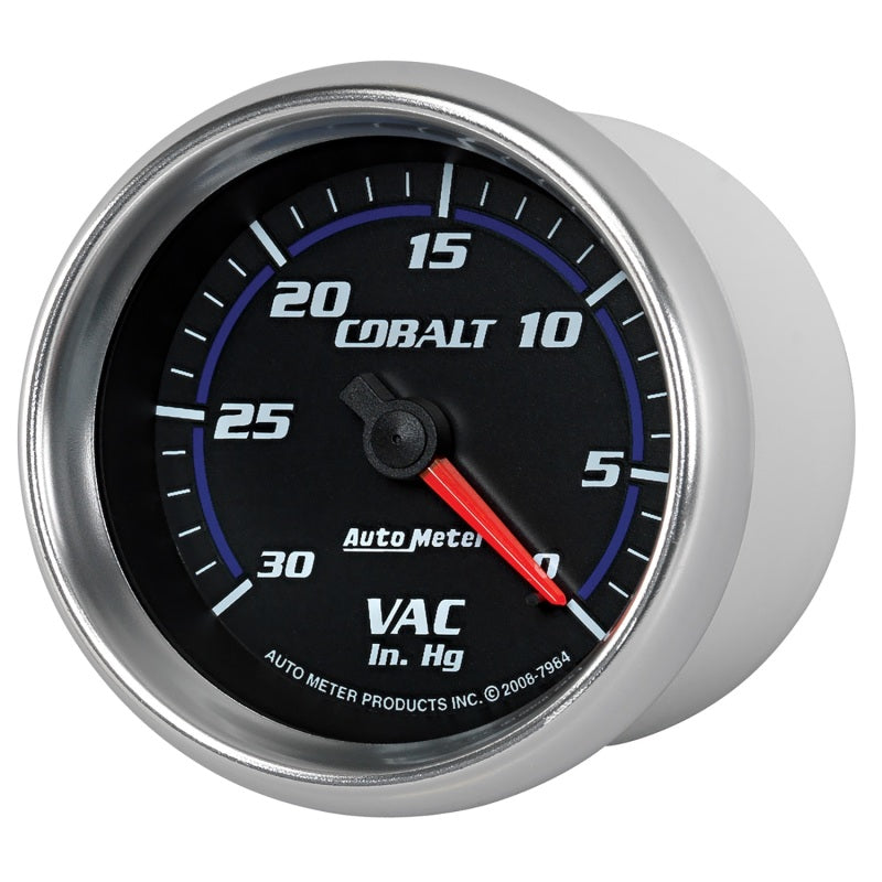 Autometer Cobalt 2-5/8in. / 0-30 IN HG / Mechanical Vacuum Gauge