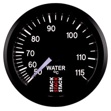 Load image into Gallery viewer, Autometer Stack Instruments 52mm 50-115 Celsius 3/8 BSPT (M) Mechanical Water Temp Gauge - Black