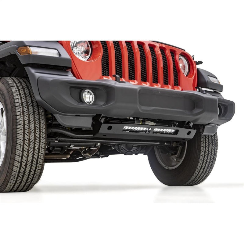 Rampage 2018-2019 Jeep Wrangler(JL) Skid Plate With Light Bar - Black