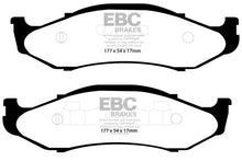 Load image into Gallery viewer, EBC 97-99 Jeep Cherokee 2.5 82mm High Rotors Greenstuff Front Brake Pads