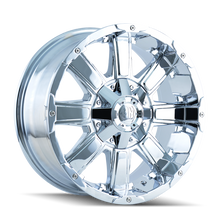 Load image into Gallery viewer, Mayhem 8030 Chaos 18x9 / 5x127 BP / -12mm Offset / 87mm Hub Chrome Wheel