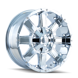 Mayhem 8030 Chaos 18x9 / 5x127 BP / -12mm Offset / 87mm Hub Chrome Wheel