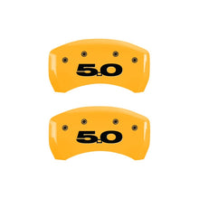 Load image into Gallery viewer, MGP Rear set 2 Caliper Covers Engraved Rear 50 Yellow finish black ch