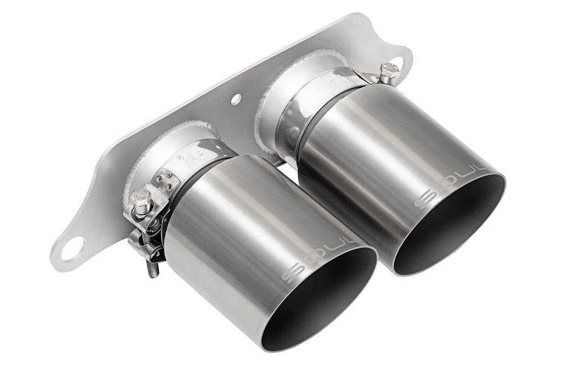 SOUL 14-19 Porsche 991.2 GT3 / GT3 RS Bolt-On Exhaust Tips - 4in Slash Cut Brushed Finish Tips