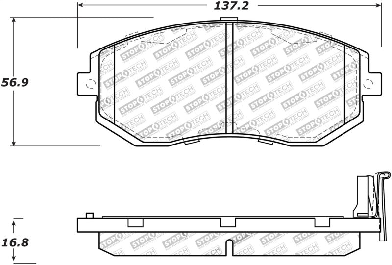 StopTech Performance 13 Scion FR-S / 13 Subaru BRZ Front Brake Pads