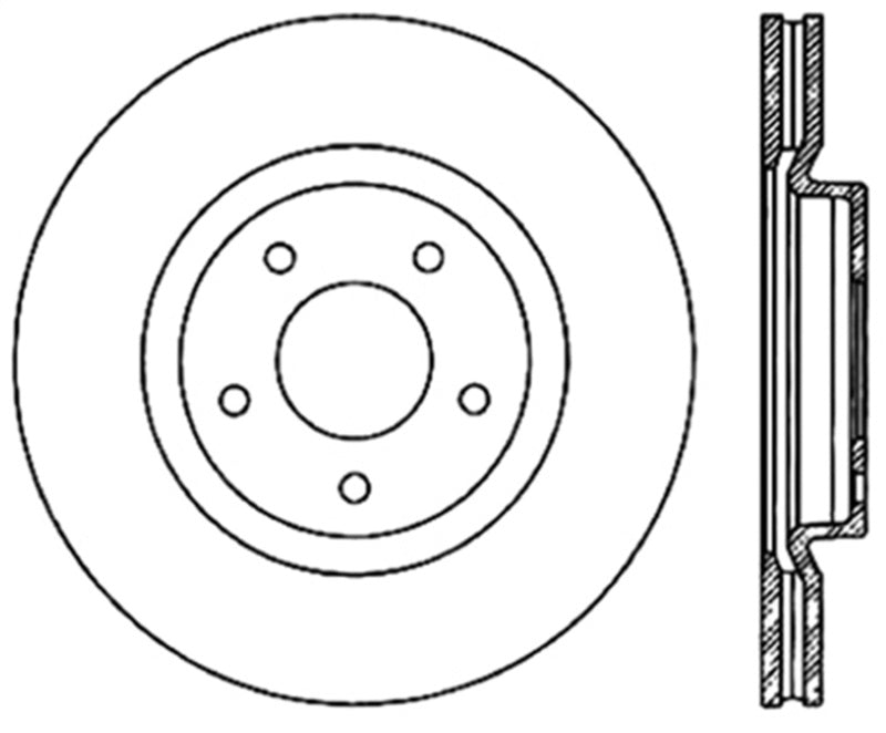 StopTech Drilled Sport Brake Rotor