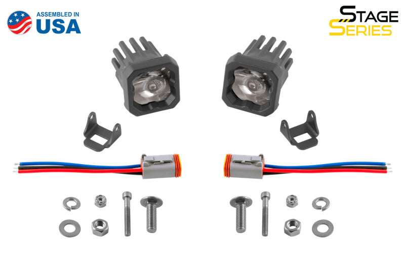 Diode Dynamics Stage Series C1 LED Pod Pro - White Spot Standard ABL (Pair)