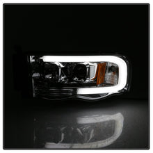 Load image into Gallery viewer, Spyder Dodge Ram 1500 02-05 V2 Projector Headlights - Light Bar DRL - Chrome PRO-YD-DR02V2-LB-C