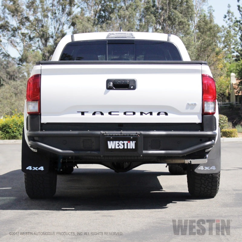Westin 16-20 Toyota Tacoma Outlaw Rear Bumper - Textured Black