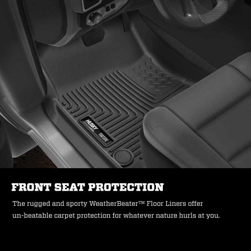Husky Liners 19-21 Ram 2500/3500 Crew Cab Weatherbeater Black Front & 2nd Seat Floor Liners - GTR Auto
