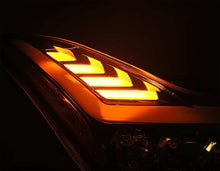 Load image into Gallery viewer, AlphaRex 08-13 Infiniti G37 NOVA LED Projector Headlights Plank Style Design Chrome