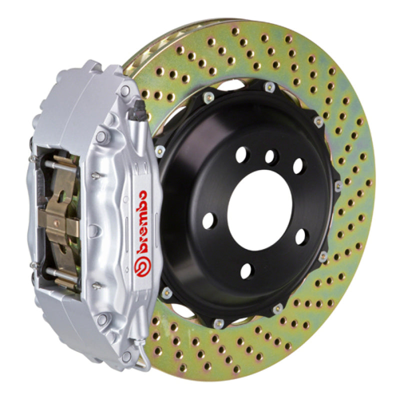 Brembo 00-02 Expedition 2WD Fr GT BBK 4Pis Cast 2pc 355x32 2pc Rotor Drilled-Silver