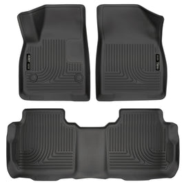 Husky Liners Weatherbeater 17-23 Cadillac XT5 / 17-23 GMC Acadia Front & 2nd Seat Floor Liners - Blk - GTR Auto