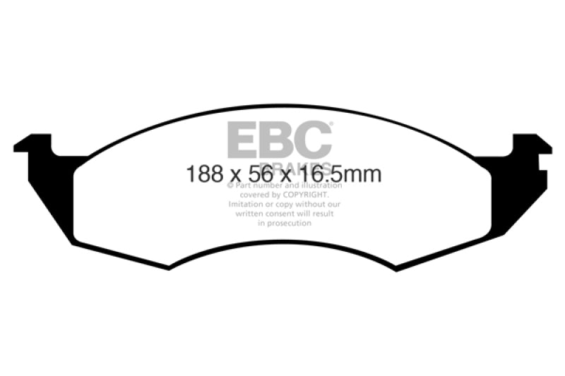 EBC 93-98 Mercury Villager 3.0 Greenstuff Front Brake Pads