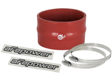 Load image into Gallery viewer, aFe Magnum FORCE CAI Univ. Silicone Coupling Kit (3.5in. ID / 2.25in. L) Straight w/Hump - Red