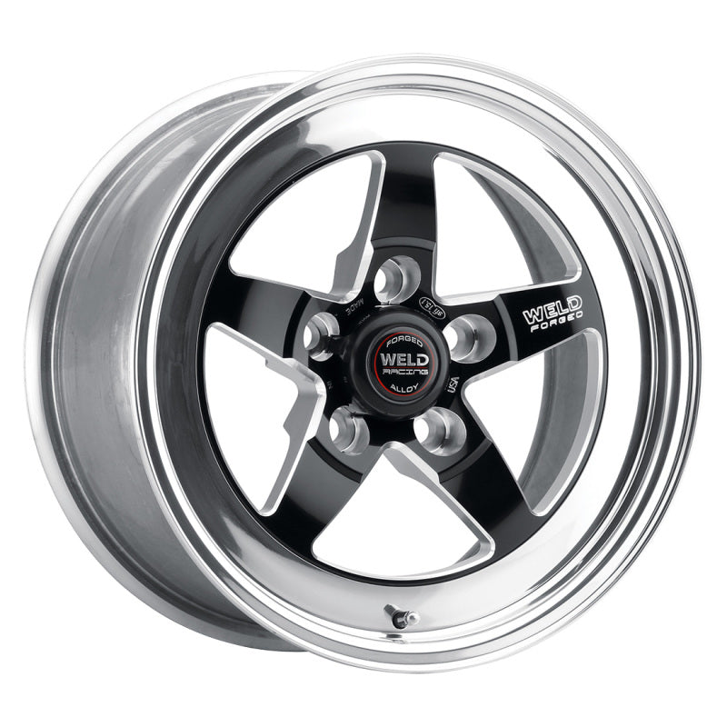 Weld S71 15x6.33 / 5x4.75 BP / 3.5in. BS Black Wheel (Low Pad) - Non-Beadlock