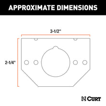 Load image into Gallery viewer, Curt Connector Mounting Bracket for 4-Way &amp; 6-Way Round (Packaged)