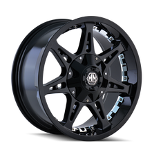 Load image into Gallery viewer, Mayhem 8060 Missile 20x9 / 5x139.7 BP / 18mm Offset / 110mm Hub Black Wheel