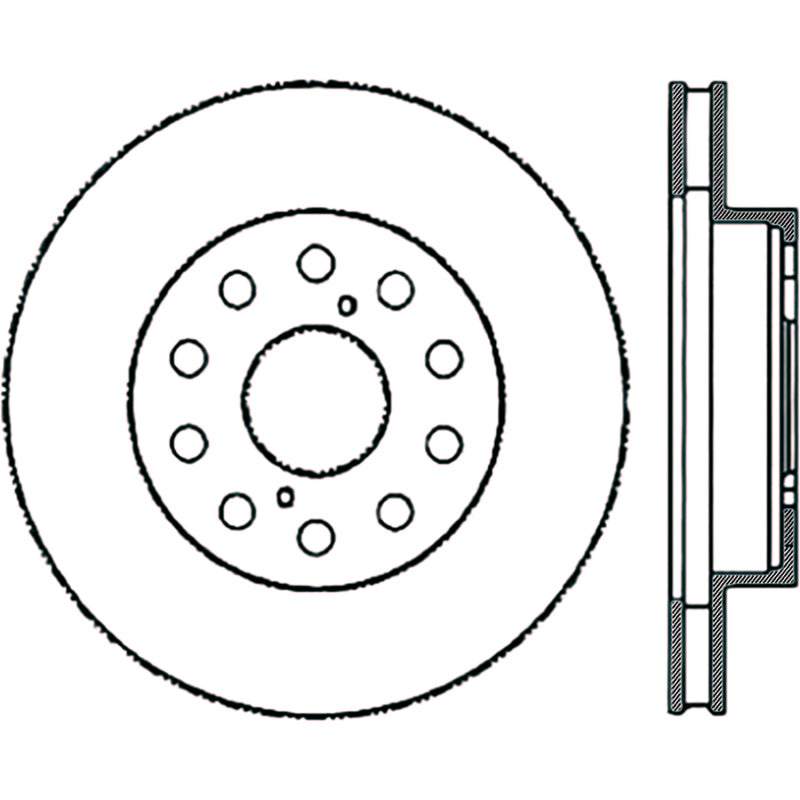 StopTech Power Slot 5/93-98 Supra Non-Turbo Front Left SportStop CRYO Slotted Rotor