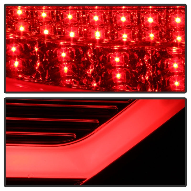 Spyder 08-12 Audi A5 LED Tail Lights - Red Clear ALT-YD-AA508V2-LED-RC