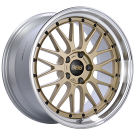 BBS LM 19x11 5x130 ET50 CB71.6 Gold Center / Diamond Cut Lip Wheel