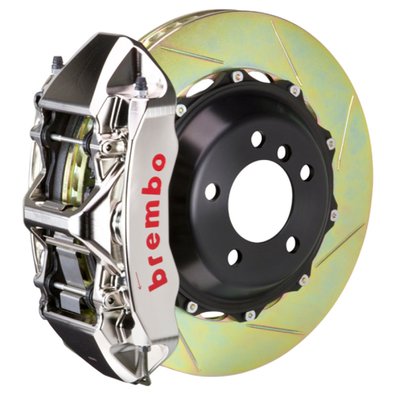 Brembo 93-98 Supra Front GTR BBK 6 Piston Billet355x32 2pc Rotor Slotted Type-1- Nickel Plated