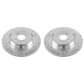 Power Stop 09-14 Mercedes-Benz CL550 Rear Evolution Drilled & Slotted Rotors - Pair