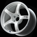 Advan TC4 18x11 +15 5-114.3 White Metallic & Ring Wheel
