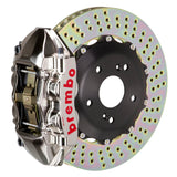 Brembo 99-07 Evo VI/VII/VIII/IXRear GTR BBK 4 Piston Billet 328x28 2pc Rotor Drilled- Nickel