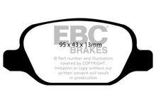 Load image into Gallery viewer, EBC 10-11 Fiat 500 1.4 (Bosch Calipers) Ultimax2 Rear Brake Pads