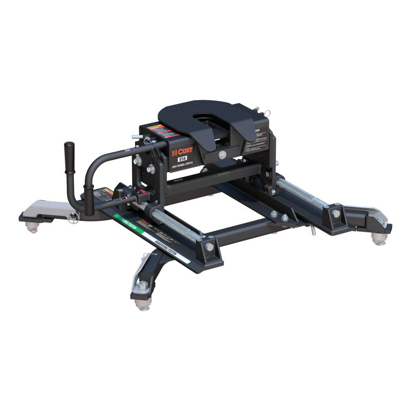 Curt E16 5th Wheel Hitch w/Roller and Ram Puck System Adapter