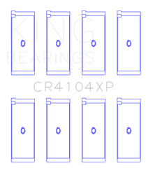 King Engine Bearings Audi/VW 83-03 1.6L/1.8L/2.0L Performance Rod Bearing Set - Size STDX - GTR Auto
