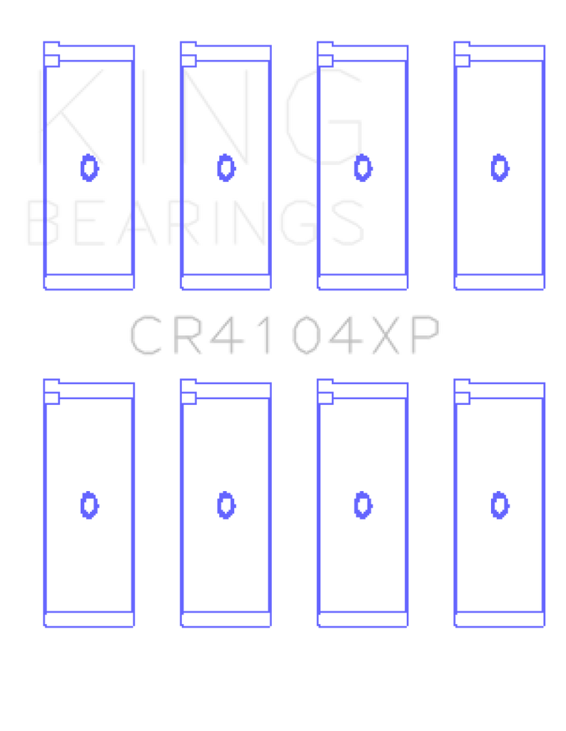 King Engine Bearings Audi/VW 83-03 1.6L/1.8L/2.0L (Size +.025) Performance Rod Bearing Set