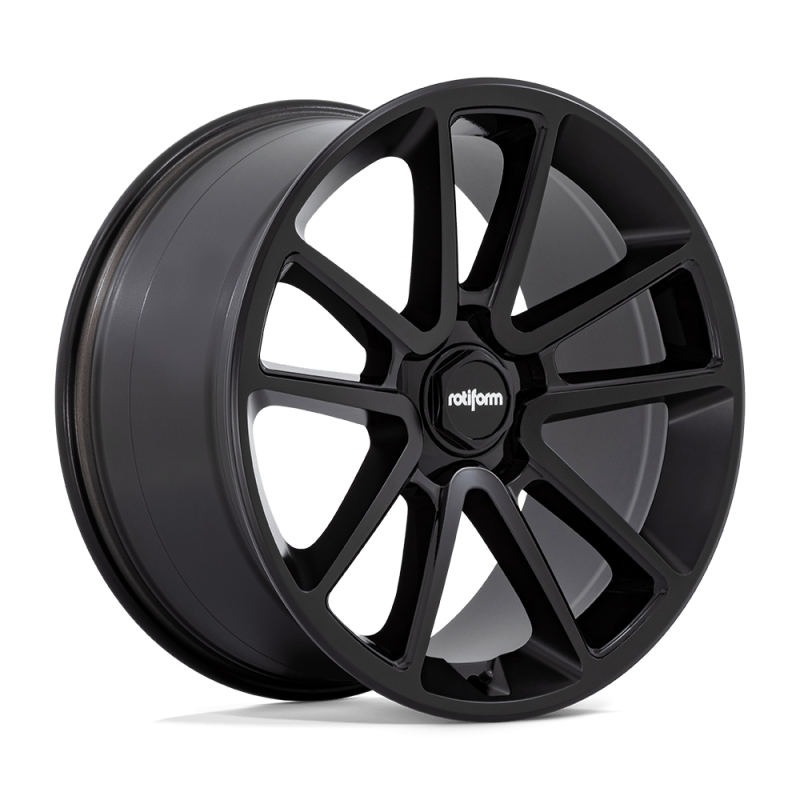 Rotiform R194 BTL Wheel 22x10 5x112 25 Offset - Matte Black w/ Blk Cap and Inside Spoke Details