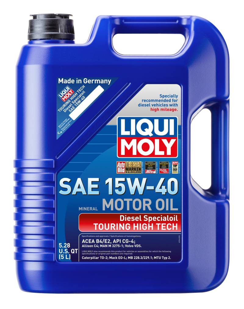 LIQUI MOLY 5L Touring High Tech Diesel Special Motor Oil SAE 15W40