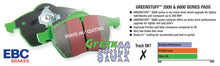 Load image into Gallery viewer, EBC 94-99 Buick Le Sabre (FWD) 3.8 Greenstuff Front Brake Pads