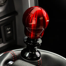 Raceseng Contour Shift Knob (No Engraving) 1/2in.-20 Adapter - Red Translucent