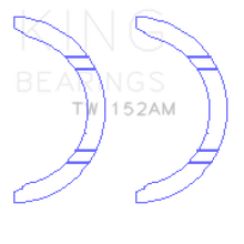 Load image into Gallery viewer, King Engine Bearings Honda F22A1/F22B1/F22B2/F22B6/F22A6/H22A1/H23A1 Thrust Washer Set