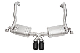 SOUL 15-16 Porsche 981 GT4 / Spyder Performance Exhaust - Straight Cut Satin Black Tips