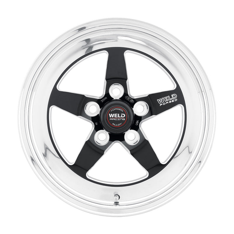 Weld S71 15x5 / 5x4.75 BP / 3.5in. BS Black Wheel (Low Pad) - Non-Beadlock