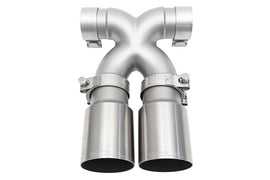 SOUL 13-16 Porsche 987.2 / 981 Cayman / Boxster Bolt-On X-Pipe w/ Tips - Straight Cut Brushed Tips
