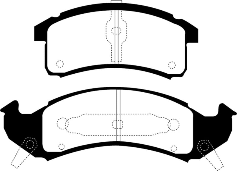 EBC 92-93 Buick Le Sabre (FWD) 3.8 Greenstuff Front Brake Pads