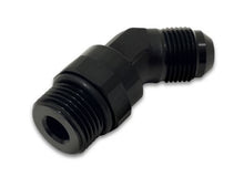 Load image into Gallery viewer, Vibrant -12AN Male to Male -12AN Straight Cut 45 Degree Adapter Fitting - Anodized Black