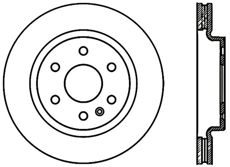 Stoptech 2008 - 2017 Buick Enclave / 09-17 Chevy Traverse Front Brake Rotor (Non Directional)