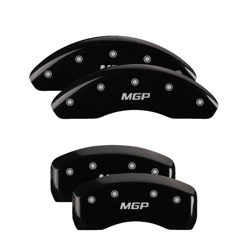 MGP 4 Caliper Covers Engraved Front & Rear Circle K/Kia Black Finish Silver Char 2018 Kia Stinger
