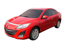 Load image into Gallery viewer, AVS 10-13 Mazda 3 (Grille Fascia Mount) Aeroskin Low Profile Hood Shield - Chrome