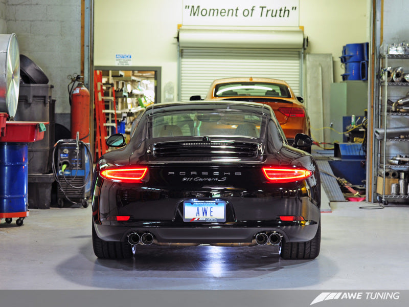 AWE Tuning Porsche 991 SwitchPath Exhaust for Non-PSE Cars Chrome Silver Tips