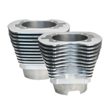 Load image into Gallery viewer, S&amp;S Cycle 07-16 BT 11 Fin 4-1/8in Bore Cylinder Set For 117in &amp; 117in Dish Hot Set Up Kit - Silver